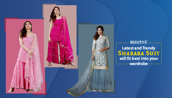 Latest and Trendy Sharara Suit that will fit best into your wardrobe