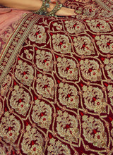 Load image into Gallery viewer, Buy weddingwear heavy work embroidery velvet base lehenga choli
