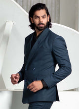 Load image into Gallery viewer, Purchase Dark Slate Grey color Slim fit Double Breasted Designer Suit
