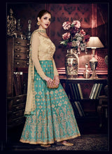 Load image into Gallery viewer, Order stunning earthy color anarkali with lace work dupatta
