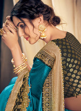 Load image into Gallery viewer, Buy sky blue silk saree

