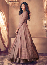 Load image into Gallery viewer, buy Sequins Work Mauve Pink Color Georgette Base Slit-Cut Pakistani Suit
