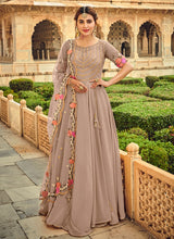 Load image into Gallery viewer, Delightful Onion Pink Color Georgette Base Stone Work Designer Gown
