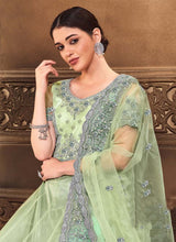 Load image into Gallery viewer, buy sea green colored heavy work embroidery silk base lehenga choli
