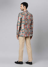 Load image into Gallery viewer, Shop Grey Color Printed Pattern Regular Fit Designer Jodhpuri Suit
