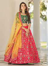 Load image into Gallery viewer, Thread With Sequins Embroidery Multi Color Work Lehenga Choli
