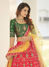 Load image into Gallery viewer, Buy online Thread With Sequins Embroidery Multi Color Work Lehenga Choli
