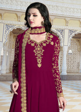 Load image into Gallery viewer, Buy popular pink colored embroidered designer gown
