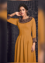 Load image into Gallery viewer, Buy ravishing yellow color cotton base casual kurti
