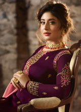 Load image into Gallery viewer, Shop mystical cherry color jacquard silk base sharara suit
