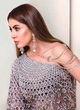 Load image into Gallery viewer, shop exquisite angel sleeved soft net base heavy embroidery sharara suit
