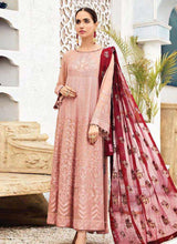 Load image into Gallery viewer, Stylish Georgette base Peach color Pakistani salwar kameez with dupatta
