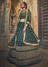 Load image into Gallery viewer, Shop Glamorous Green colored Soft Net base Lehenga Choli
