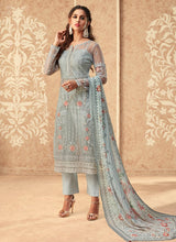 Load image into Gallery viewer, glamorous grey dress traditional partywear salwar kameez
