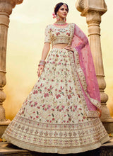 Load image into Gallery viewer, Auspicious Off-White Georgette base Lehenga Choli
