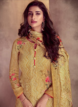 Load image into Gallery viewer, Buy Gorgeous Cotton base Yellow Color Palazzo salwar suit
