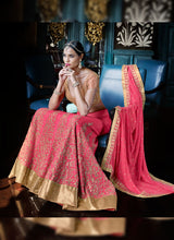 Load image into Gallery viewer, Buy stunning look pink color georgette base heavy worked lehenga choli
