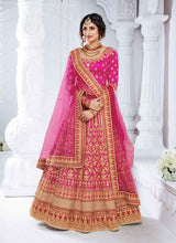 Load image into Gallery viewer, rani color Bridal Look lehenga Choli with matching blouse
