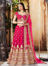 Load image into Gallery viewer, Ravishing silk base bridal look elegant lehenga choli
