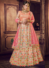 Load image into Gallery viewer, Beautiful Look Heavy Resham Work Silk Base Bridal Lehenga Choli
