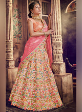 Load image into Gallery viewer, Buy Beautiful Look Heavy Resham Work Silk Base Bridal Lehenga Choli
