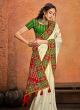 Load image into Gallery viewer, Buy amazing weddingwear multi colored heavy work saree
