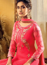 Load image into Gallery viewer, Buy fantastic partywear Neon pink palazzo salwar suit

