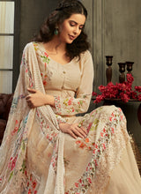Load image into Gallery viewer, Shop cream georgette base palazzo suit
