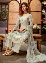 Load image into Gallery viewer, buy Green Color Resham And Stone Work Printed Palazzo Salwar Suit

