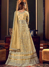 Load image into Gallery viewer, Shop Stylish Yellow Color Soft Net Base Embroidery Work Anarkali Suit
