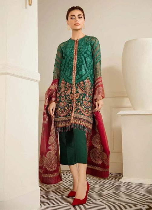 Admiring dark Green color Georgette fabric Pakistani style salwar suit