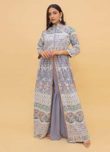 Load image into Gallery viewer, Buy Grey Color Mirror And Dori Work Slit-Cut Style Sharara Salwar Kameez
