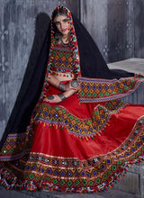Load image into Gallery viewer, order Red color Heavy work Cotton fabric Navratri Special Lehenga Choli
