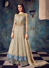 Load image into Gallery viewer, Gorgeous grey heavily embellished designer Pakistani suit
