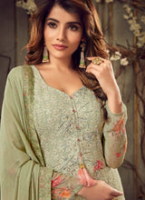 Load image into Gallery viewer, Shop Solid sea green pakistani style palazzo suit
