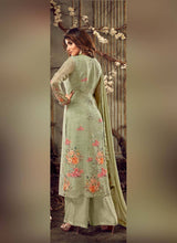 Load image into Gallery viewer, Buy sea green pakistani style palazzo suit set
