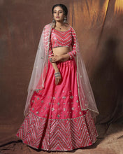 Load image into Gallery viewer, Buy Delightful Pink Color Art Silk Base Lehenga Choli
