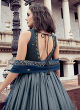 Load image into Gallery viewer, Shop Sleeveless Grey Heavy Sequins Gown

