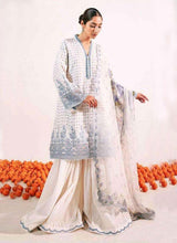 Load image into Gallery viewer, Enthralling White color Cotton base Pakistani salwar kameez
